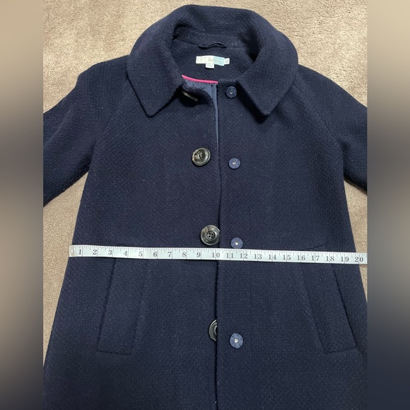 Boden Navy Blue  Pea Coat, large snap buttons, Women’s US size 8, UK size 12 - Picture 4 of 9